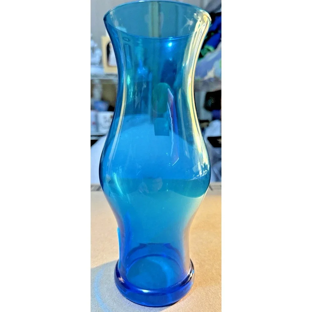 Royal Leerdam Williamsburg Blue Glass Lamp/Lantern Globe